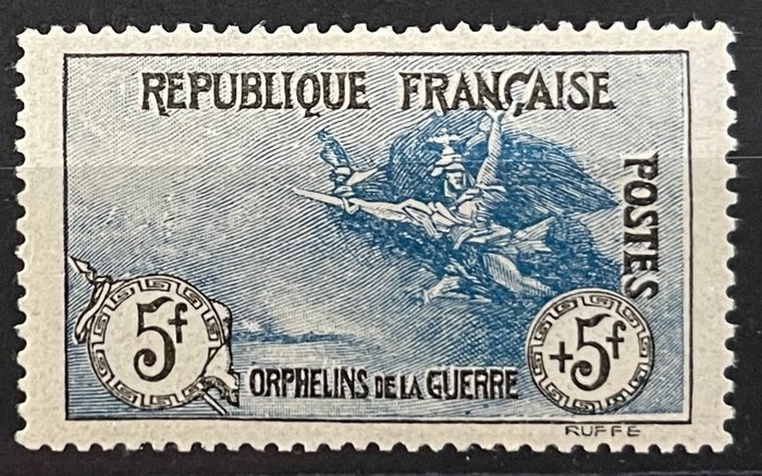 Frankreich 1917 - Superb centring, quote: €2625 - Yvert et Tellier n155