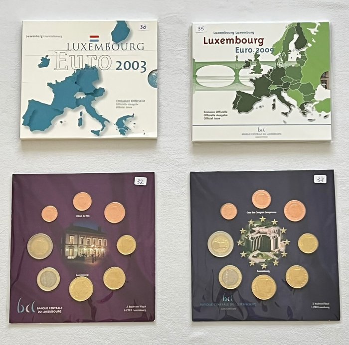 Luxemburg. Year Set 2003/2009 (4 sets)