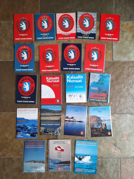 Groenland 1977/1996 - Collectie jaarsets compleet postfris