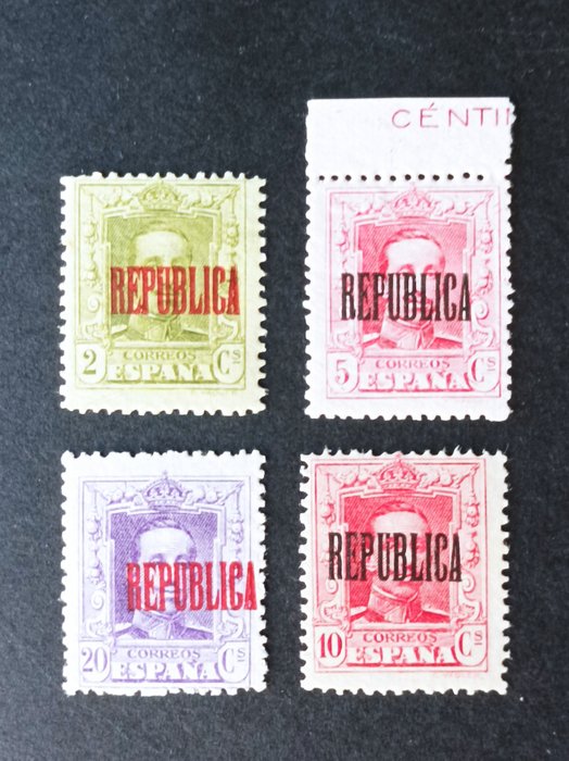 Spanien - lokale Ausgaben 1931 - Lot 17. Local stamps from Barcelona. First complete series expertised by Cajal. - Edifil 1/4