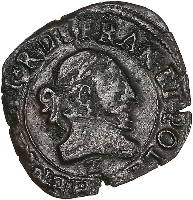 Francia. Henri III (1574-1589). Double tournois du Dauphiné 1585 Z (Grenoble)