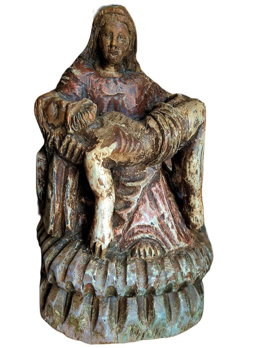 Scultura, Pietà - Legno policromo - 18°/19° secolo