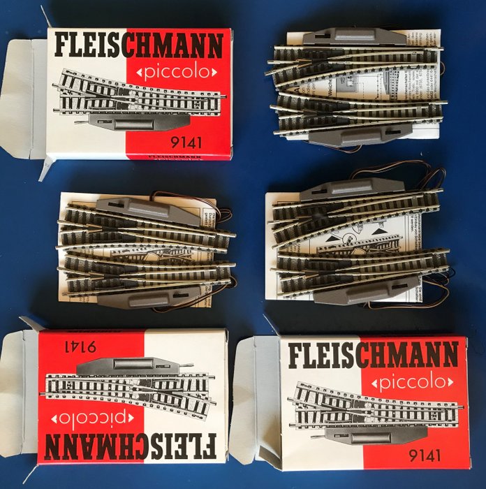 Fleischmann N - 9141 - Rails - 6 elektrische wissels