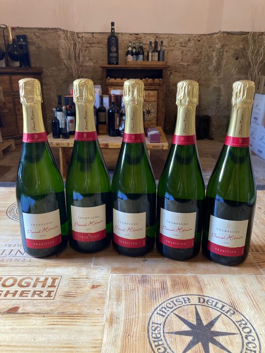 Pascal Hénin, Tradition Brut - Champagne, Ay - 5 Bottiglie (0,75 L)