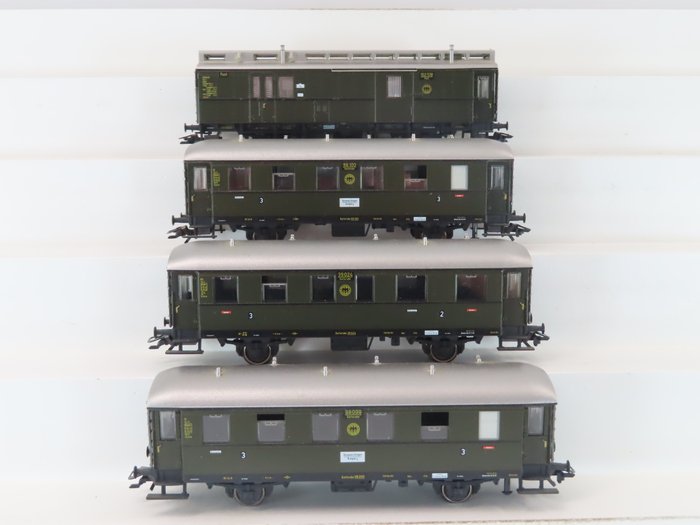 Märklin H0 - 42353 - Passagiersrijtuigen set - Set met 4 twee-assige rijtuigen 'Höllental Bahn' - DRG