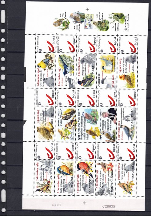 Belgique - André Buzin collection, all the difficult personalised stamps