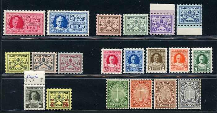 Vatican City 1933/1955 - Some sets of the period - Sassone NN. 1/34 - 47/60