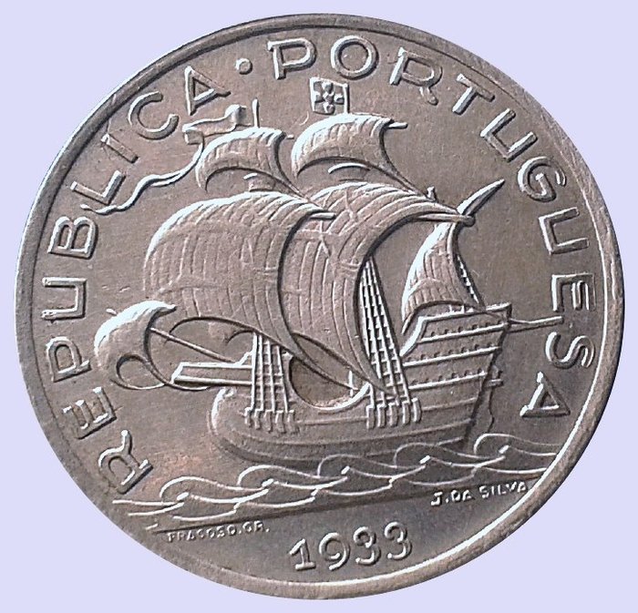Portogallo. República. 10 Escudos 1933