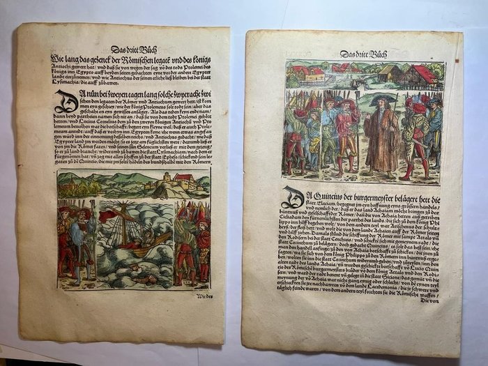 Titus Livius - Kolorierte Holzschnitte aus Titus Livius: "Römische Historien" - 1523