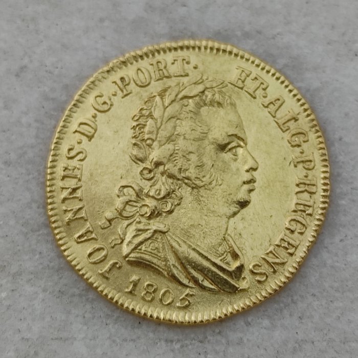 Portugal. D. João Príncipe Regente (1799-1816). Meio Escudo (800 Reis) 1805 - Lisboa - Raro