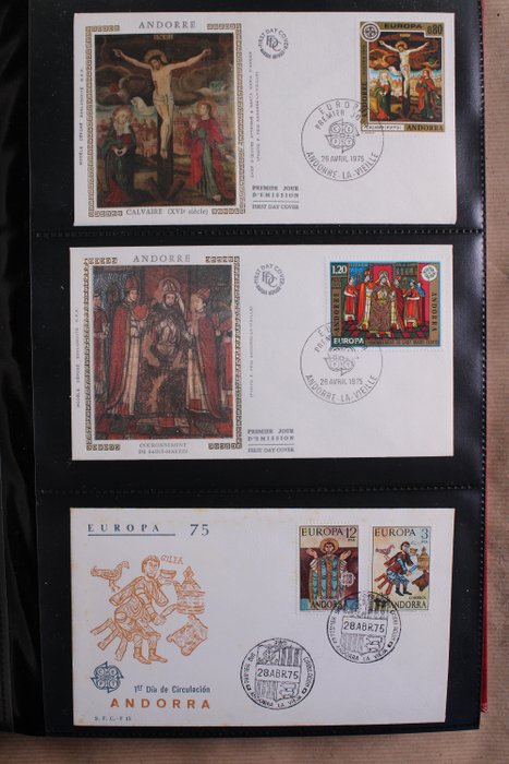 United Europe - Cept 1975/1980 - FDC collection in three Importa PS III albums