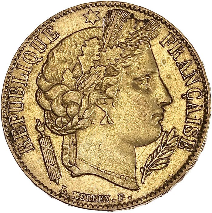Francia. Second Republic (1848-1852). 20 Francs 1851-A, Paris.
