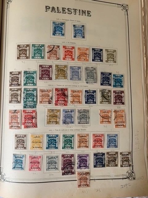 Palestina 1918/1930 - Elaborate collection including all ‘timbre taxe’