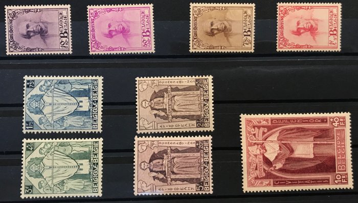 Belgien 1933 - Cardinal Mercier - Complete series - MNH - OBP 342/350