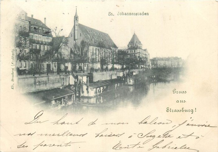 Precursori tedeschi - Città di Strasburgo - Cartolina singola (26) - 1898