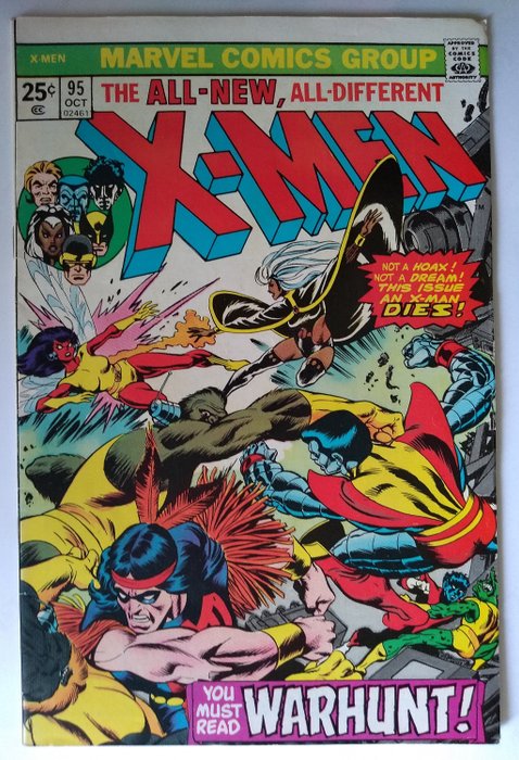 Uncanny X-Men #95 - Death Of Thunderbird / 3rd Appearance of the New X-men Team