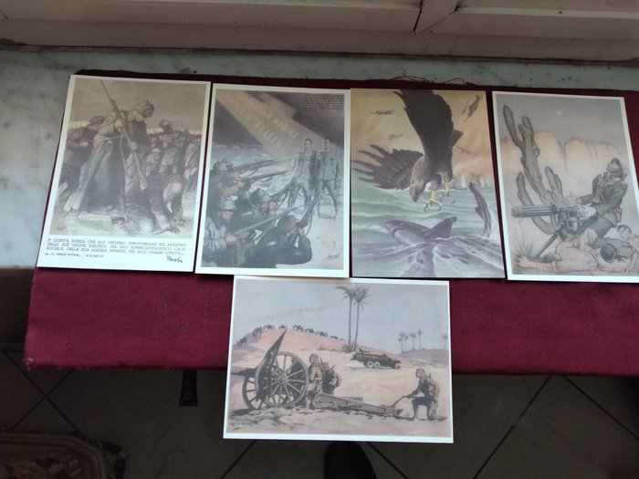 Italië - Leger des Heils - Ansichtkaarten (Collectie van 5) - 1936-1944