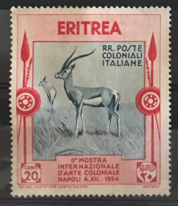 European ex-colonies with Eritrea - Old collection of stamps