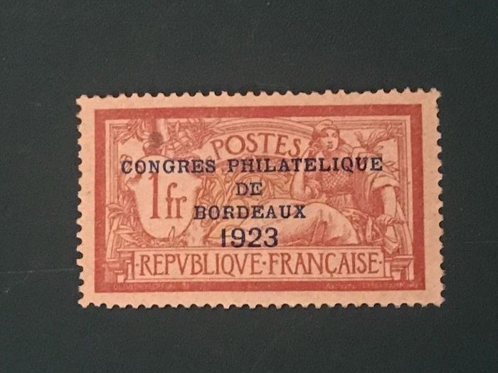 Frankreich 1923 - Expo of Bordeaux - beautiful centring - Yvert 182