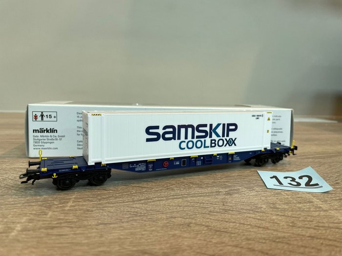 Märklin H0 - 47051.005 - Goederenwagon - Containerwagen ''Samskip Coolboxx''