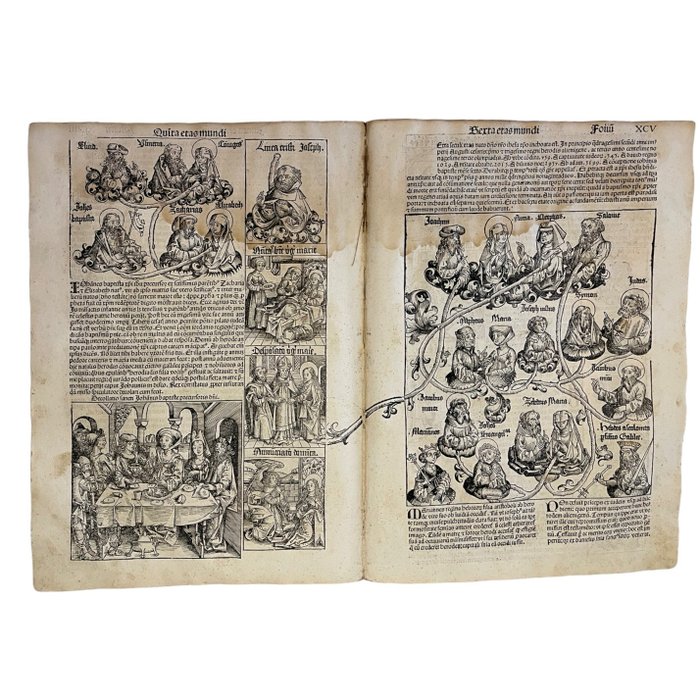 Hartmann Schedel - Liber Chronicarum, Folios XCIIII & XCV - 1493