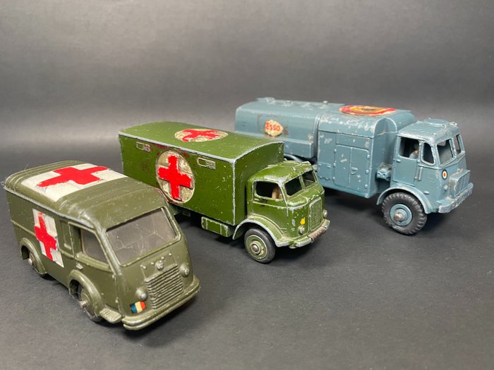 Dinky Toys - Lot of 3 Military Vehicules - N° 626 / N° 642 / N° 80F