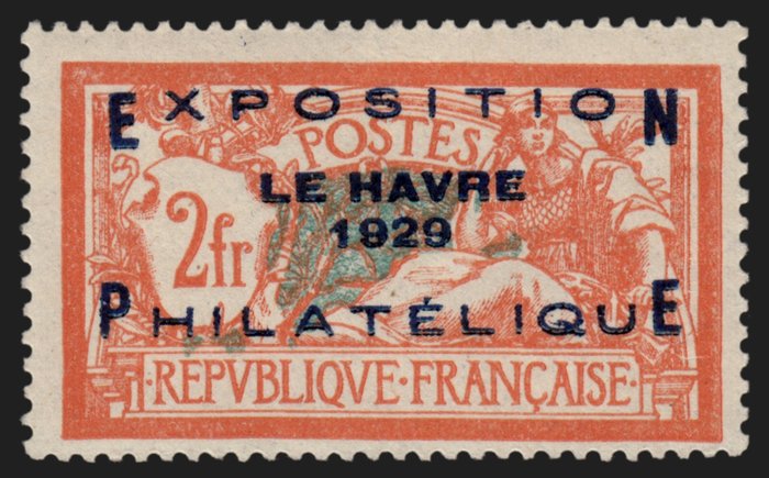 France 1929 - Le Havre Exhibition, Mint** without hinge signed JF.BRUN - Yvert n° 257A