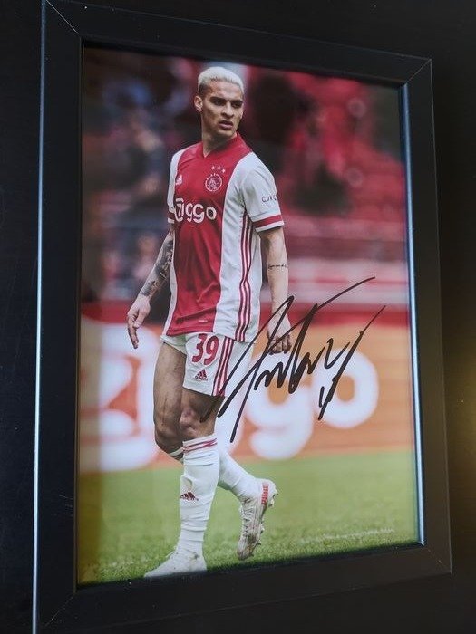 AFC Ajax - Campionato olandese di calcio - Antony - Autografo, Fotografia