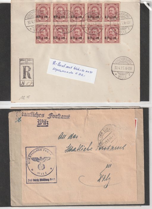Luxembourg 1882/1960 - Batch of covers including many better ones