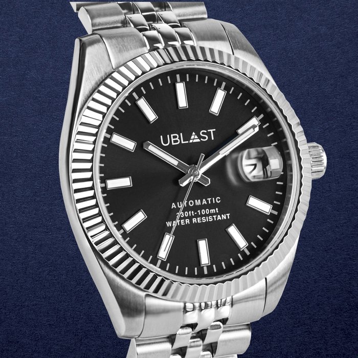 Preview of the first image of Ublast - Century Black Automatic - UBCEJA40BK - Men - New.