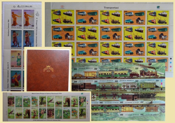 Indonesia 1994/2005 - All kinds of stamps, often in sheets, in a stock book