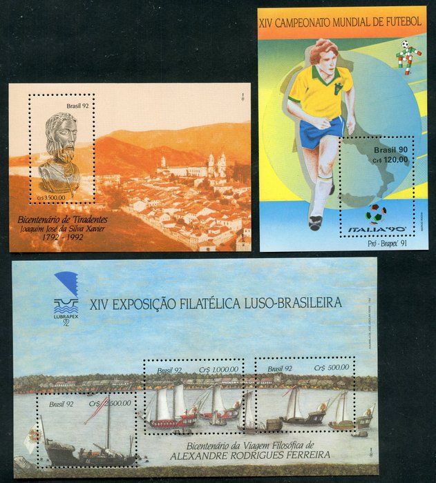 Brazil and Argentina 1950/1970 - Several souvenir sheets of the period