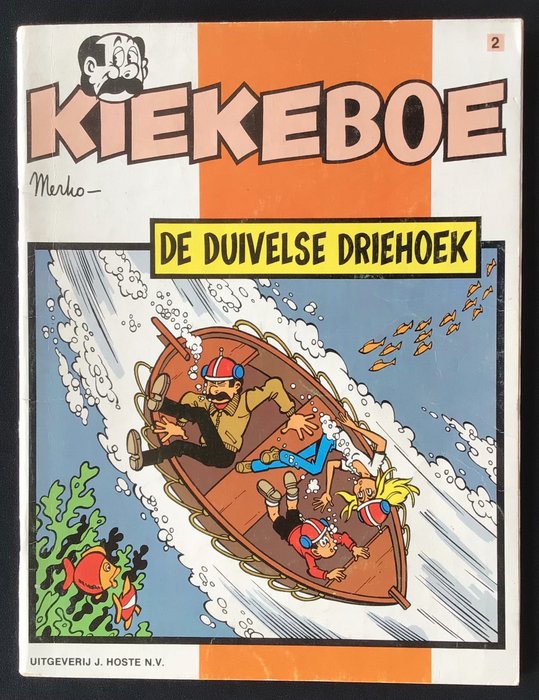 Kiekeboe 2 - De duivelse driehoek - Stapled - First edition