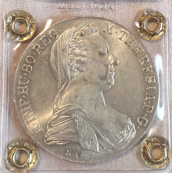 Autriche. Maria Theresia (1740-1780). 1 Thaler (taler) 1780-SF (spätere Prägung).