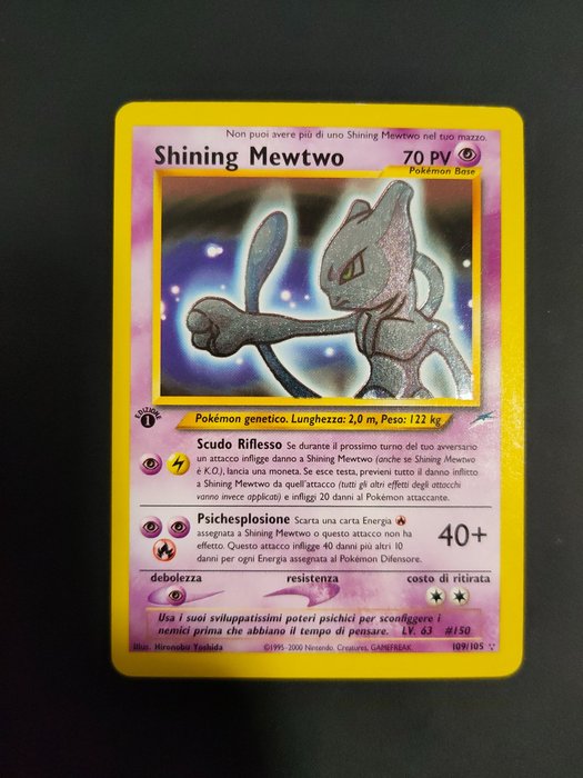 The Pokémon Company - Pokémon - Trading card Pokemon Shining Mewtwo 1st Edition 109/105 - Neo Destiny - Triple Star WOTC