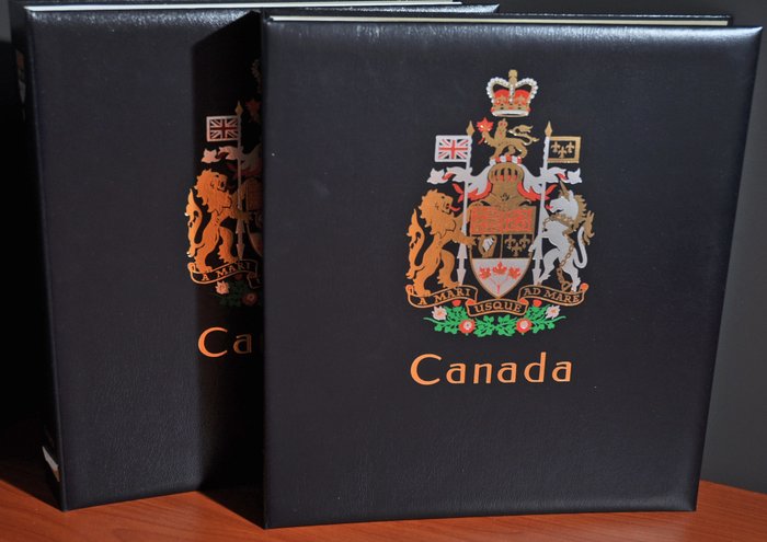 Canada - Collection in two luxury DAVO albums with slipcase with sheets 1982/2012