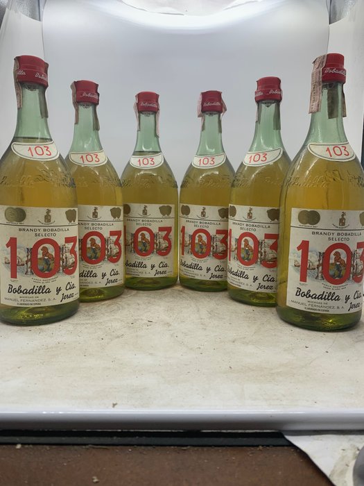 Bobadilla - 103 Brandy Selecto - b. Anni ‘70 - 1,0 litri - 6 bottiglie