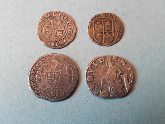 Italië, Hertogdom Milaan. Lotto 4 monete 1412-1722