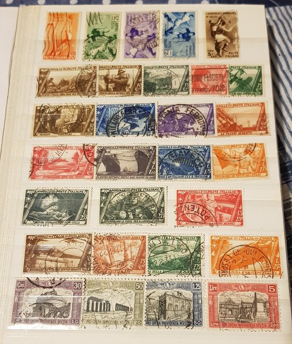 Italy Kingdom 1863/1980 - Mixed lot, complete sets and big stock of more than 800 pieces, some of the Republic