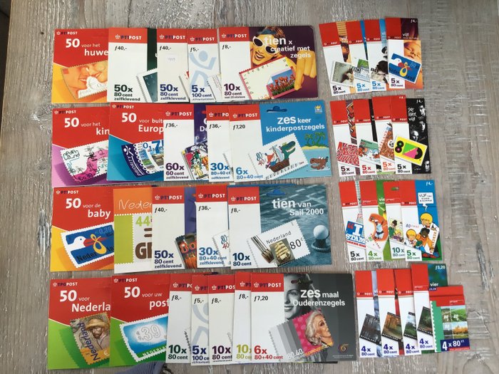 Nederland 1998/2001 - Verzameling 40 mailers en hangboekjes