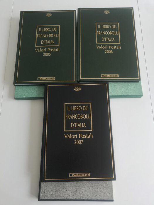 Italian Republic 2005/2007 - Three annual books of the Post Office “Buca delle lettere”