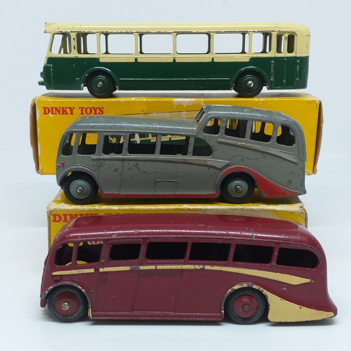 Dinky Toys - 1:43 - 3x Bus: ref. 29d, 29g, 280