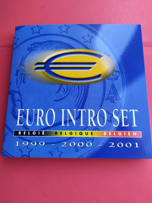 Belgium. 1999-2000-2001 BU 'Euro Intro Set' (Tripleset)