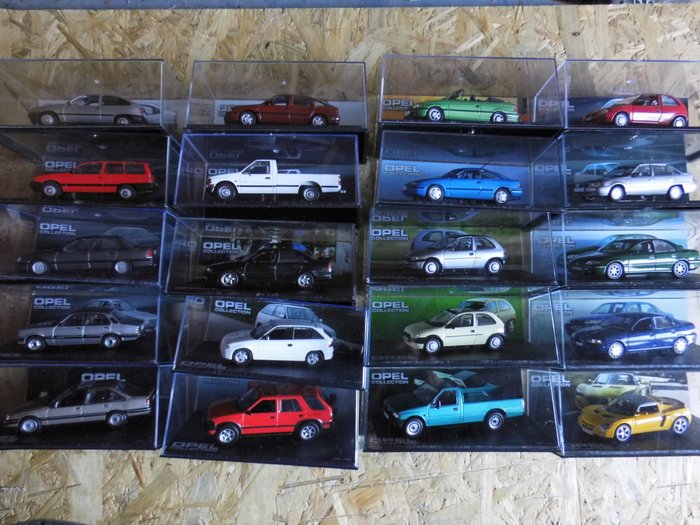 De Agostini - 1:43 - Opel Collection - 20 Models - from 1984 to 2005