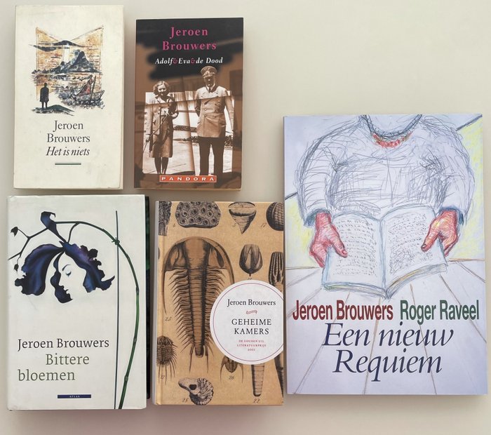 Jeroen Brouwers - Lot met 5 uitgaven, waarvan 2 gesigneerd - 1993/2011