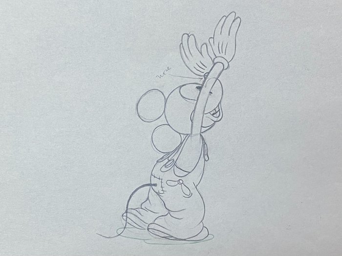 Walt Disney - Original production drawing - Mickey Mouse - Mickey's Elephant - (1936)