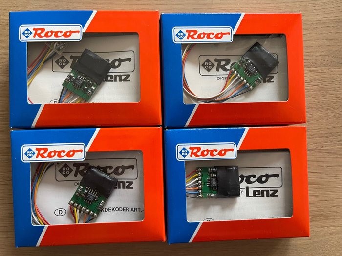 Lenz, Roco H0 - 10741 - Attachments - 4x NEM 652 digital decoders