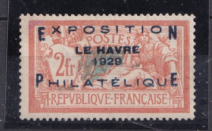 France 1929 - Expo du Havre, TB exemplaire signé Behr, TB centrage - Yvert entre 257A