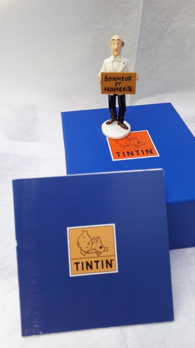 Tintin - Figurine Moulinsart 46505 - Carte de Voeux 1972 - Nestor - "Bonheur et Prospérité" - (2018)