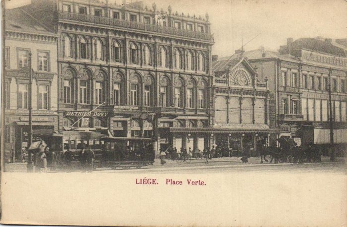 Belgique - Liège, Liège - Diverses rues - y compris une grande partie de l'expo de 1905 - Cartes postales (Collection de 109) - 1900-1950